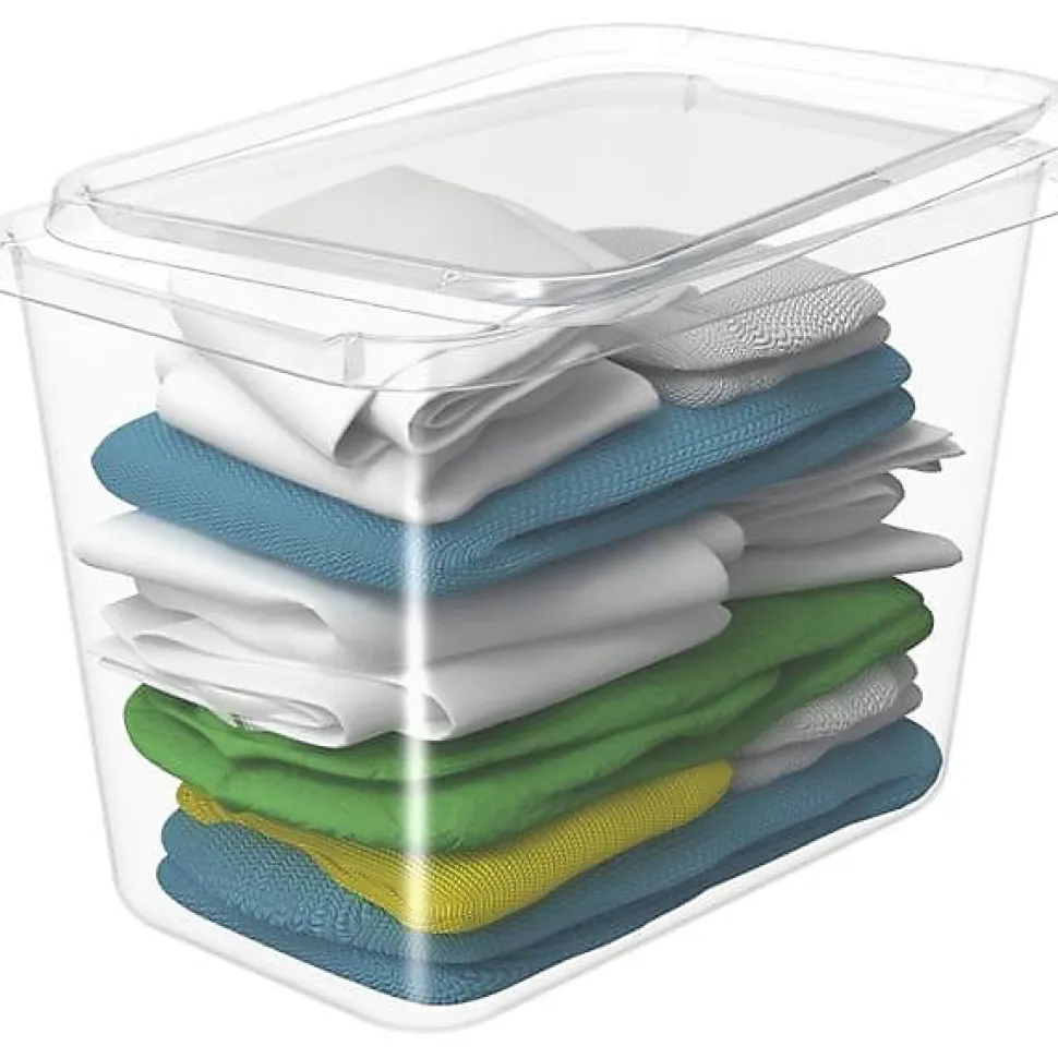 Grande Boîte de rangement transparente 60 litres Basic XL