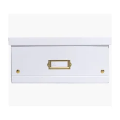 Grande Boîte de rangement en Carton A3+ Neo Deco - Blanc
