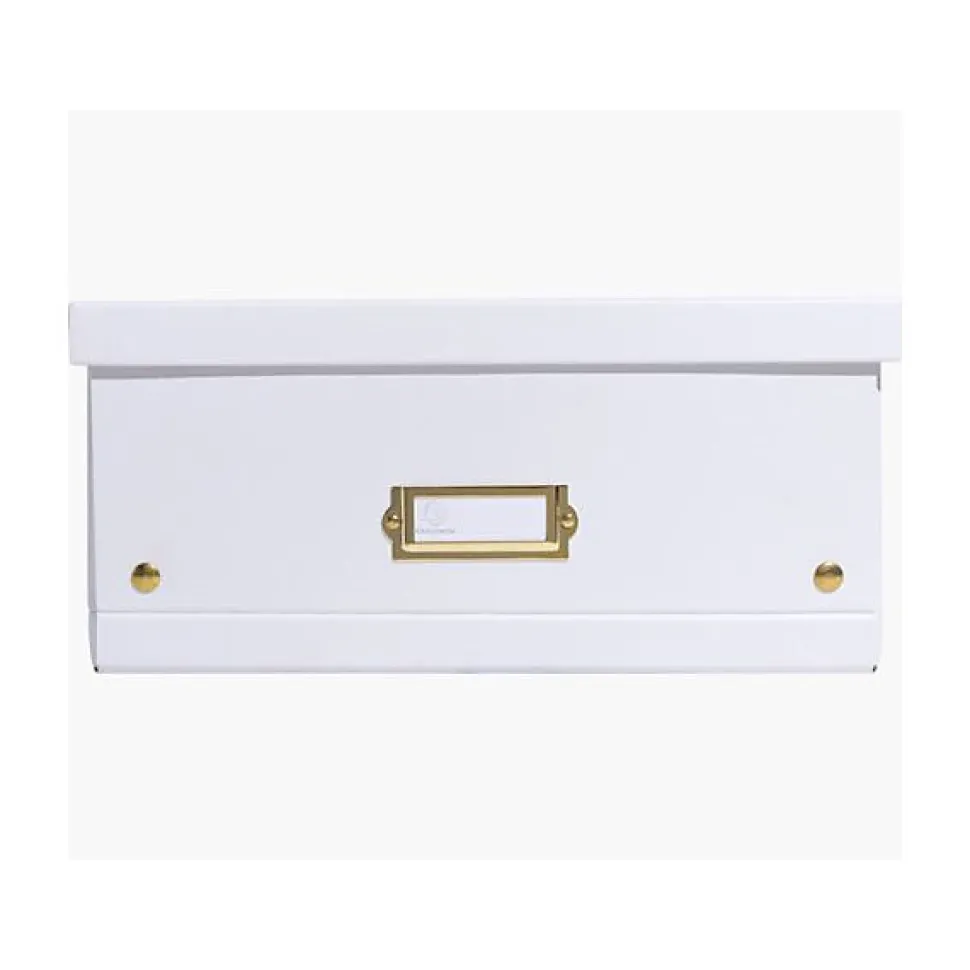 Grande Boîte de rangement en Carton A3+ Neo Deco - Blanc