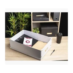 Grande Boîte de rangement en Carton A3+ Neo Deco - Blanc