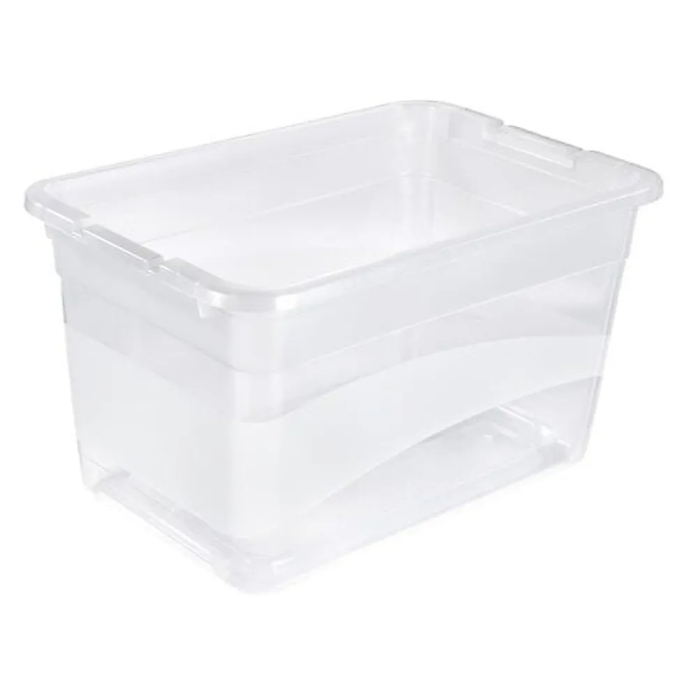Grande Boîte de rangement Multi Usages 52 litres - Transparent