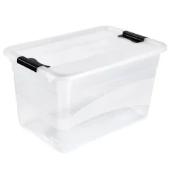 Grande Boîte de rangement Multi Usages 52 litres - Transparent