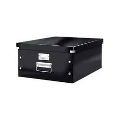 Grande Boîte en Carton avec couvercle format A3+ Multi Usages - Noir