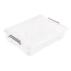 Grande Boîte Plate sous lit à roulettes 61 litres