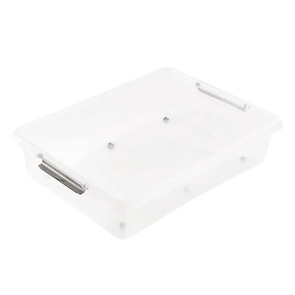 Grande Boîte Plate sous lit à roulettes 61 litres