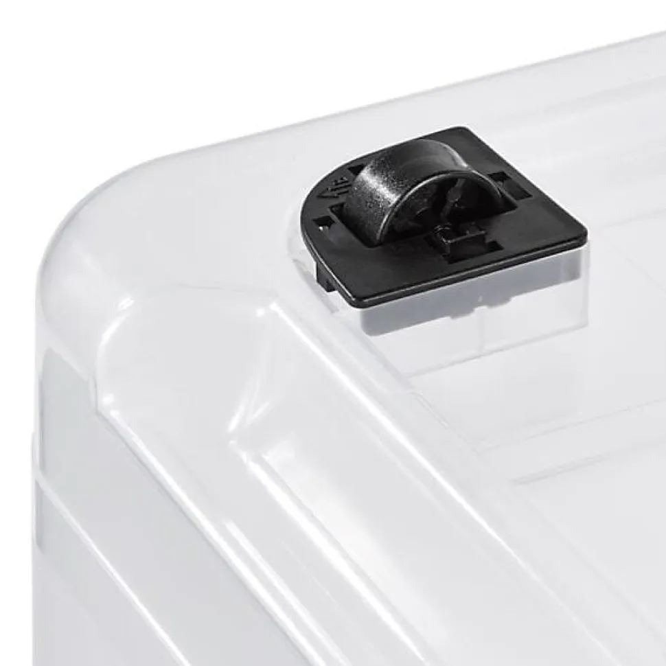 Grande Boîte transparente à roulettes pour ranger les jouets