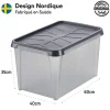 Grande Caisse de stockage Etanche Hermétique 55 litres