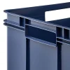 Grande Caisse empilable en plastique recyclé 54 litres - Bleu Foncé