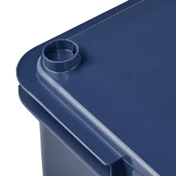 Grande Caisse empilable en plastique recyclé 54 litres - Bleu Foncé