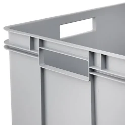 Grande Caisse empilable en plastique recyclé 54 litres - Gris Clair