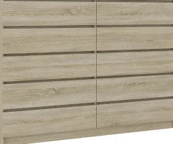 Grande Commode pour le salon AKORD K160 Chêne Sonoma 160 cm 10 tiroirs façade Chêne Sonoma 160x40x121 cm