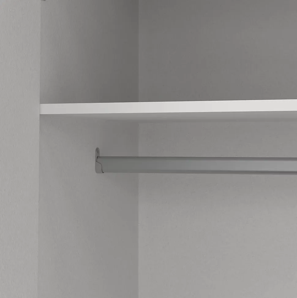 Grande Garde-robe Epipola, Meubles de chambre, Penderie de plain-pied, Placard à vêtements, 196x50 h200 cm, Blanc