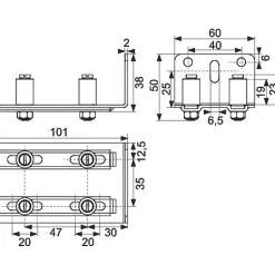 Guide double réglable - Mantion