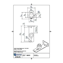 Guide simple à visser - MANTION - 1091V