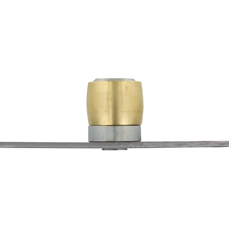 Guide sur platine pour profil galvanisé en U pour porte 150 kg à déplacement droit Mantion