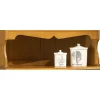 Haut de Vaisselier Pin Miel Style Anglais Largeur 98 cm 4 Niches - L 98 x l 33 x H 96 cm