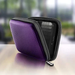 HDC2 VT Etui pour disque dur GPS liseuse batterie externe 11 x 15 cm Housse de protection antichoc semi rigide EVA Duronic