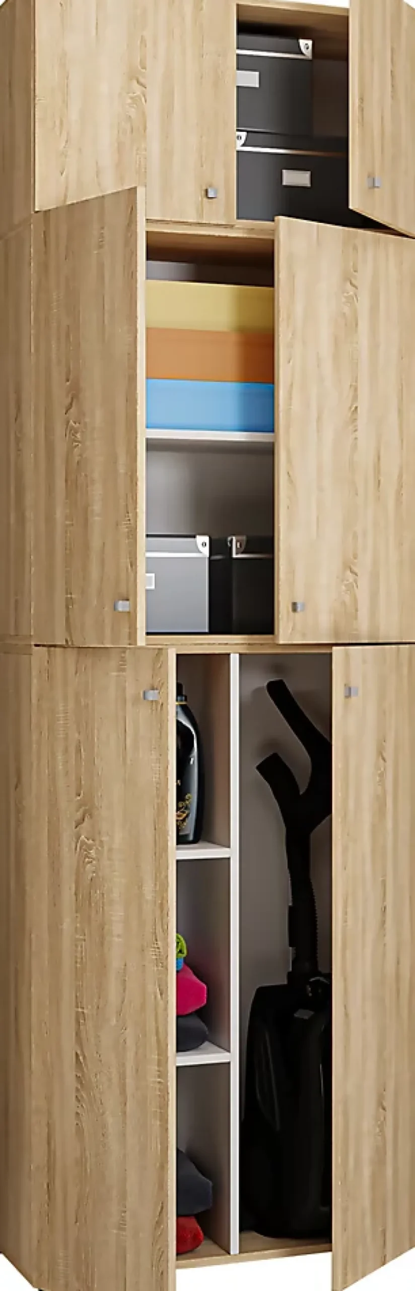 Holz Besenschrank Putzschrank Lona A