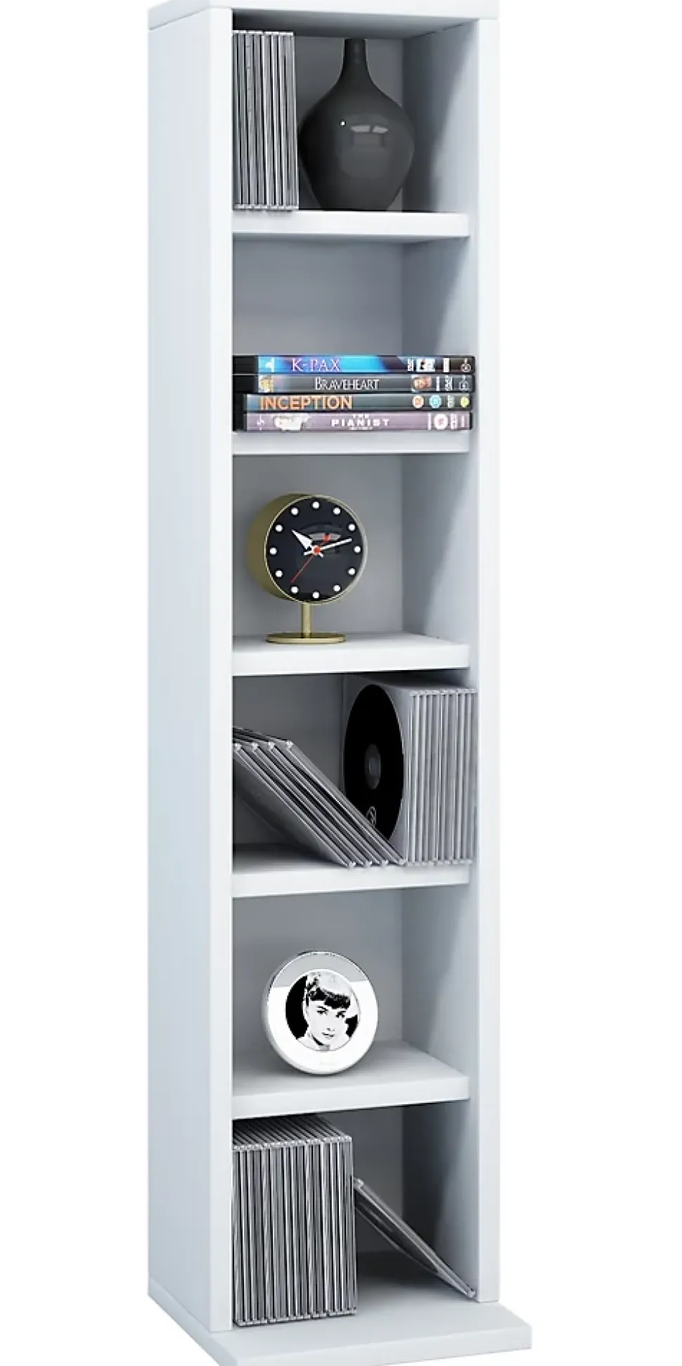 Holz CD DVD Aufbewahrung Regal Elementa