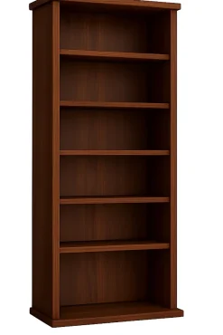 Holz CD DVD Regal Classic Glastür