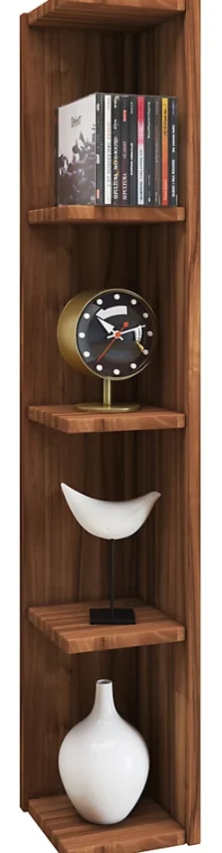 Holz Stand Regal Deko Eckregal Honsa