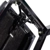 HOMCOM Banquette piano tabouret siege hauteur reglable noir bois revêtement synthétique