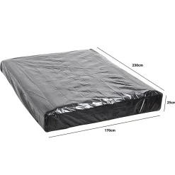 Housse de protection matelas 2 places - 170 x 230 cm - Imperméable et anti-poussière - Fermeture facile