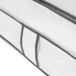 Housse de rangement extra-plate Compactor blanc L.108 x H. 15 x P. 45 cm