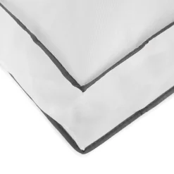 Housse de rangement extra-plate Compactor blanc L.108 x H. 15 x P. 45 cm