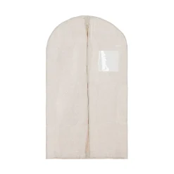 Housse de rangement pour vêtement Compactor Nancy beige H. 100 x L. 60 cm
