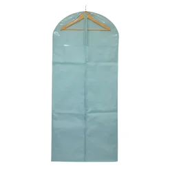 Housse de rangement pour vêtement H. 135 cm x L. 60 cm Pratiks vert d'eau
