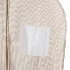 Housse de rangement pour vêtement Compactor Nancy beige H. 137 x L. 60 cm