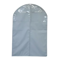 Housse de rangement pour vêtement H. 90 cm x L. 60 cm Pratiks gris clair