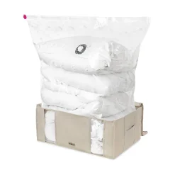 Housse de rangement sous vide Compactor beige 210L