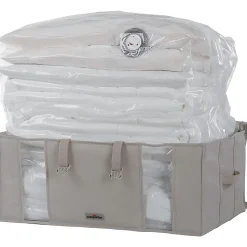 Housse de rangement sous vide Compactor beige 210L