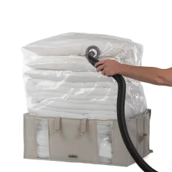 Housse de rangement sous vide Compactor beige 210L