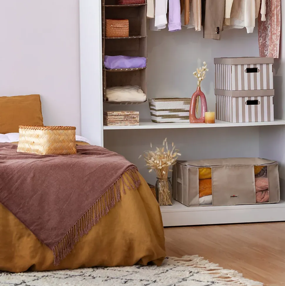 Housse de rangement sous vide Compactor beige 210L