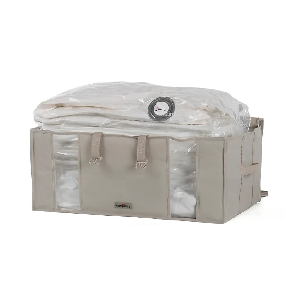 Housse de rangement sous vide Compactor beige 210L
