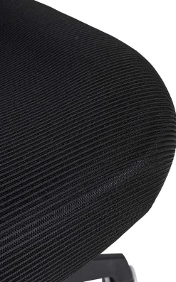 Hudson chaise de bureau ergonomique, soutien lombaire, pivotante, piétement, accoudoirs, capacité de charge 120 kg Noir
