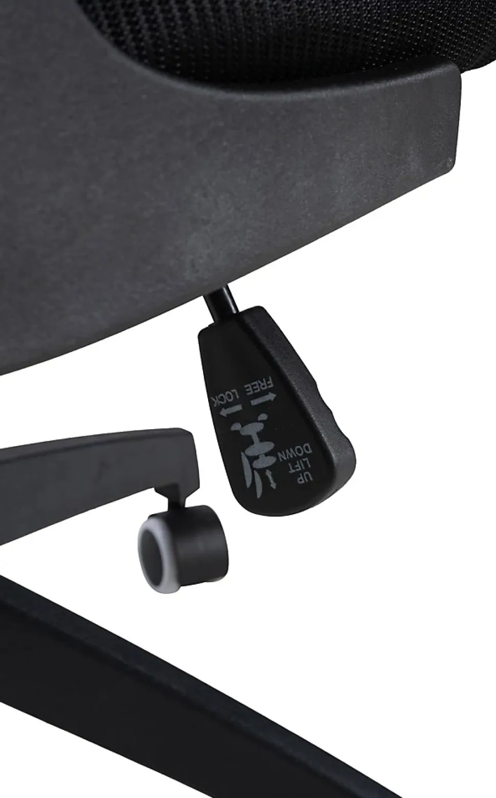 Hudson chaise de bureau ergonomique, soutien lombaire, pivotante, piétement, accoudoirs, capacité de charge 120 kg Noir