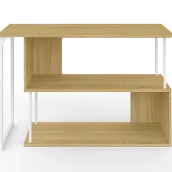 Id market bureau angle - 113 x 48 cm. haut de 75 cm. en bois - blanc