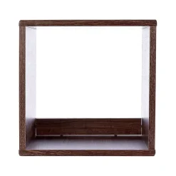 Iris Ohyama, Bibliothèque, Lot de 2 meubles d'appoint, Etagères de rangement, QR-34, Marron