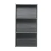 Iris Ohyama, Bibliothèque, étagère de rangement, Meuble d'appoint- MDB-3, Chêne Gris, L29 x P36.6 x H73.2 cm