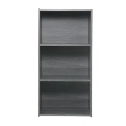 Iris Ohyama, Bibliothèque, étagère de rangement, Meuble d'appoint- MDB-3, Chêne Gris, L29 x P36.6 x H73.2 cm
