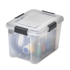 Iris Ohyama, Boite de Rangement Hermétique, 20L, Lot de 6, Transparent, AT-SD