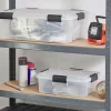 Iris Ohyama, Boite de Rangement Hermétique, 30L, Lot de 4, Transparent, AT-LS