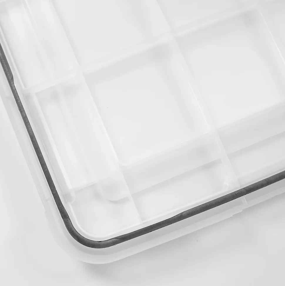 Iris Ohyama, Boite de Rangement Hermétique, 20L, Lot de 3, Transparent, AT-SD