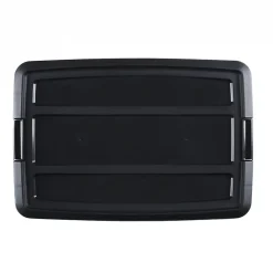 Iris Ohyama, Boites de Rangement Plastique avec Couvercle, 60L, Lot de 4, Noir, NTB-60