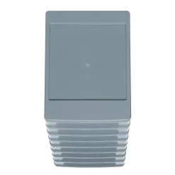 Iris Ohyama, Caisson de rangement plastique A4, 8 Petits Tiroris, Gris, OCH-2080