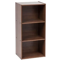 Iris Ohyama, Etagère de Rangement, Lot de 2 meubles de rangement, Bibliothèque, CX-3, Marron